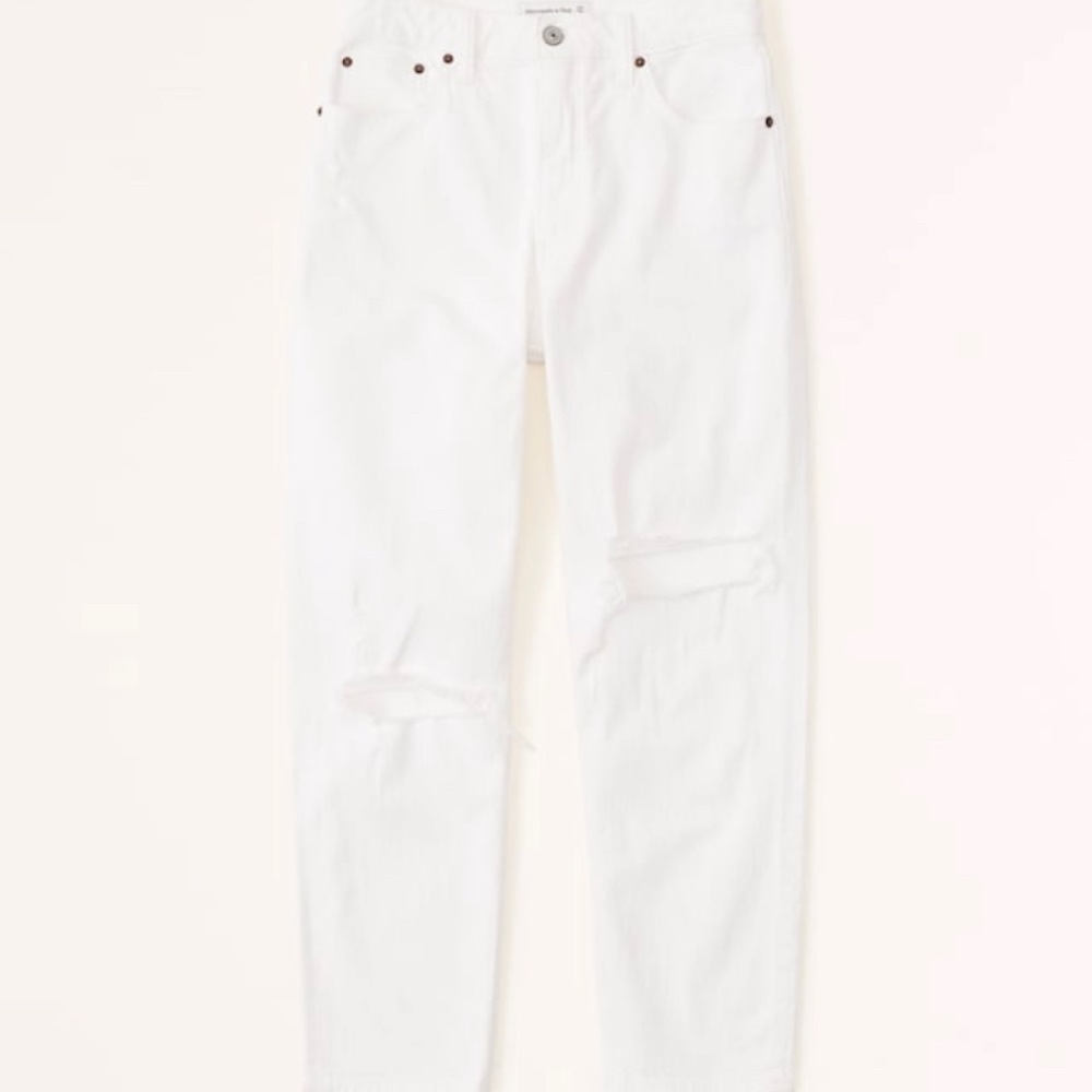 Abercrombie Curve Love High Rise Mom Jeans